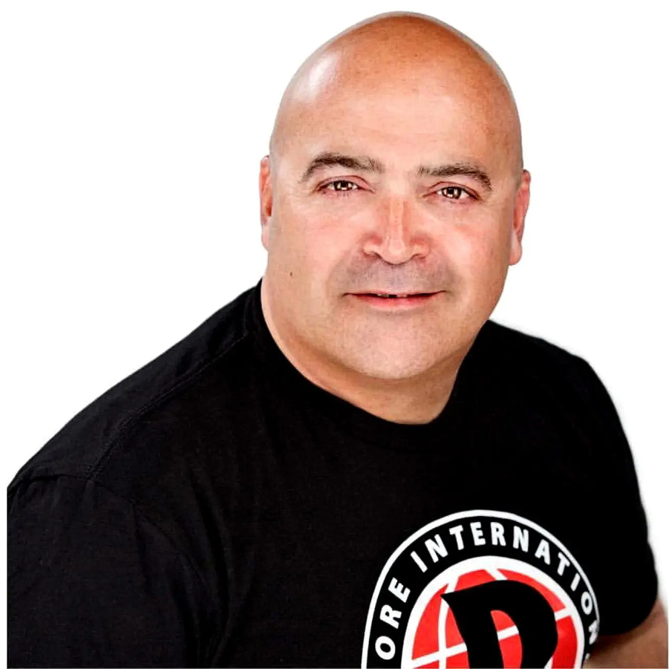 Professional security expert in a black company shirt with security risk management experience.